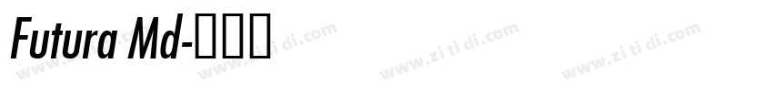 Futura Md字体转换